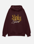 Holy Spirit Unisex Oversized Hoodie Marron