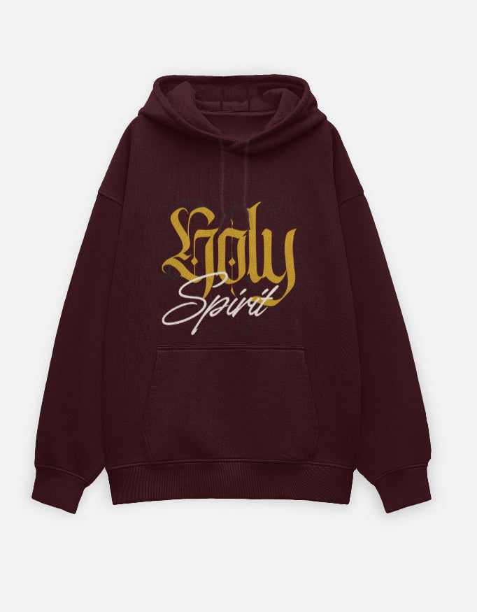 Holy Spirit Unisex Oversized Hoodie Marron